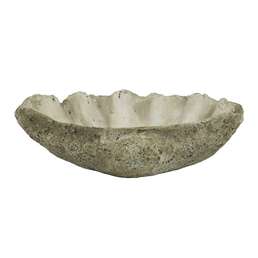 Blue Ocean Traders - Cast Concrete Clam Shell: Small